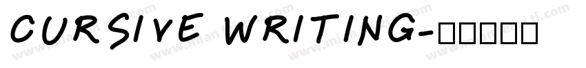 CURSIVE WRITING字体转换